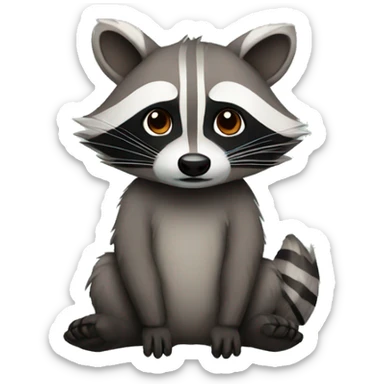 Raccoon sticker