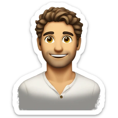 Handsome Italian guy that is my sun makes me happy  sticker