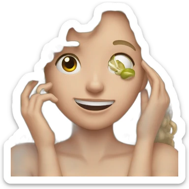 pulling hair out sticker