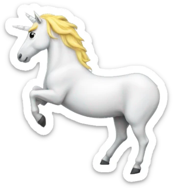 Unicorn on the moon sticker