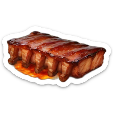 bbq ribs sticker