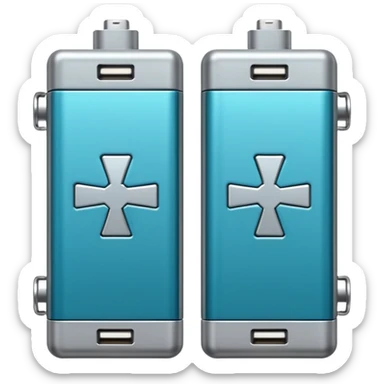 Battery (+/–) sticker