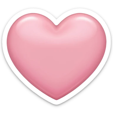 Light pink heart sticker