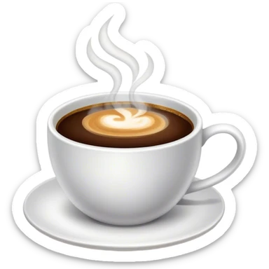 Coffee sticker