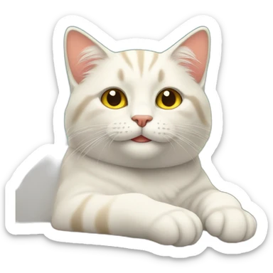 Cat on sunny afternoon  sticker