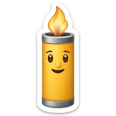 Sigara içen döğmeli sarı emoji sticker