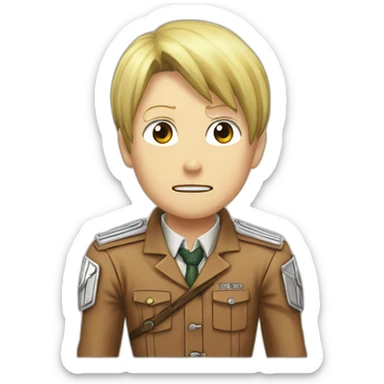 attack on titan salute sticker