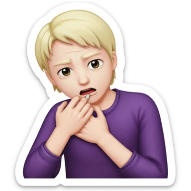 😳 strangling itself  sticker