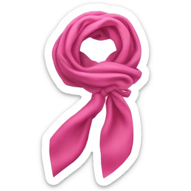 Schal pink mit Schleife  sticker