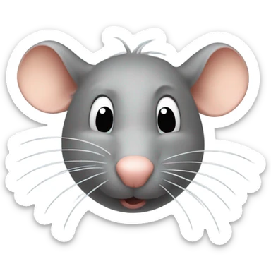 Rat sniffing  sticker