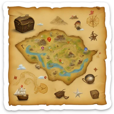 map archéologue black desert online sticker
