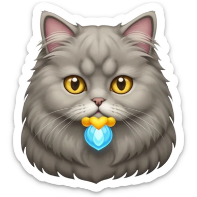 Persion cat gray color sticker