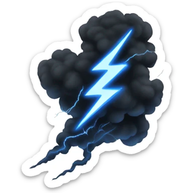 black storm lightning   sticker
