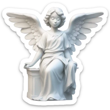 Angel statue  sticker