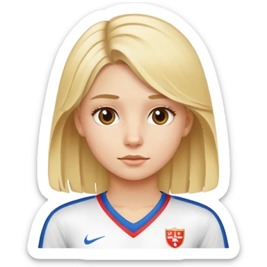 Blond Girl with a Trikot  sticker