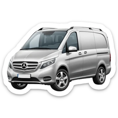 Mercedes V-Class van driving sticker