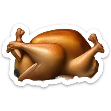 Turkey with black toast and oyster sticker