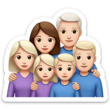 family aill white sticker