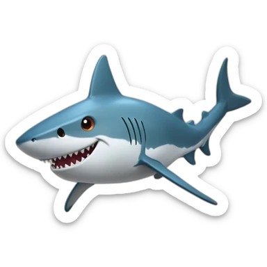Un chat déguisé en Shark sticker