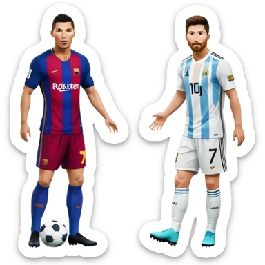 Ronaldo'nun messiye kurduğu üstünlüğü anlatan istatistiklerin olduğu fotoğraf  sticker