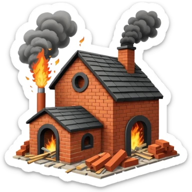 Brick mill exploding sticker