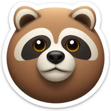 traditional japanese tanuki sticker