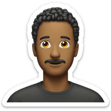 a guy with thousand questions in his head sticker