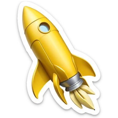 success and failures, rocket, banana peel  sticker