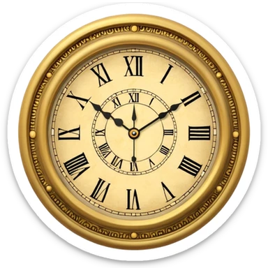 wall clock, royal sticker