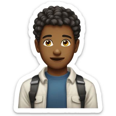 Human boy age 18 sticker