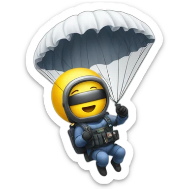 Parachuting any holding a sign that says raid sticker
