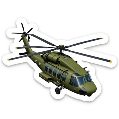 Sikorsky UH-60 Black Hawk - Sikorsky (Model Year: 2022) (Iconic colour: Olive green) sticker