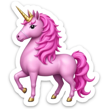 pink unicorn   sticker
