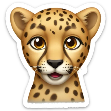 Cheetah sticker