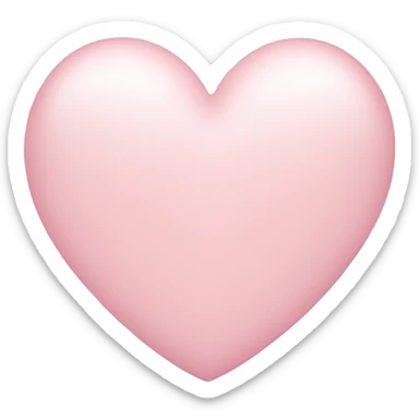 Light pink heart sticker