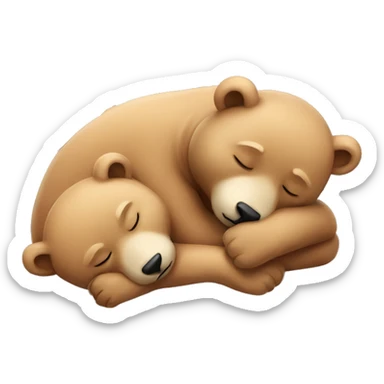 Sleeping bears sticker