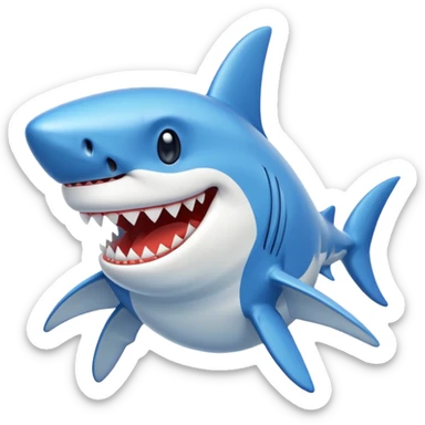 I Want to have an emoji that represent shark shark game from intellivision sticker