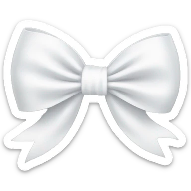 white bow sticker