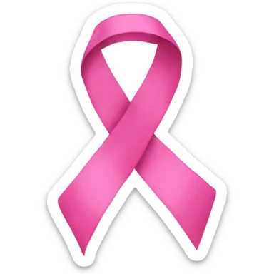 Pink ribbon sticker
