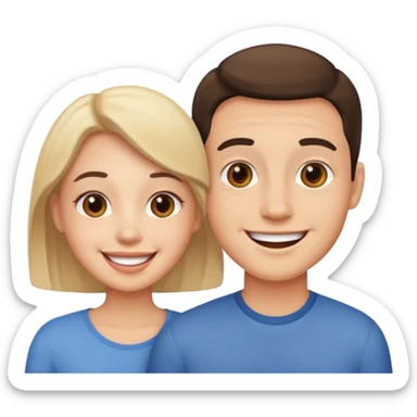 I want something between laughing and loving sticker