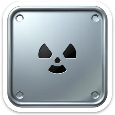 uranium metal plate sticker