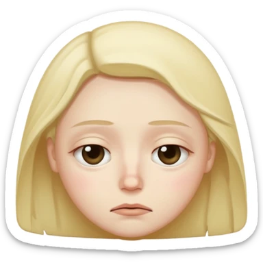 a sleepy and tired person sticker