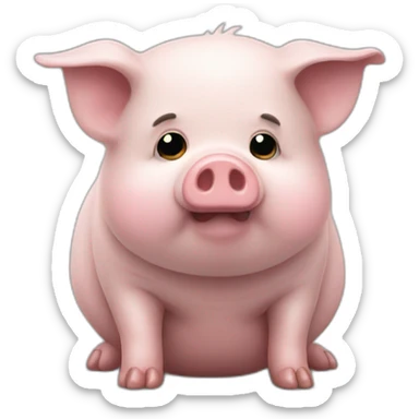 Piggie triste sticker