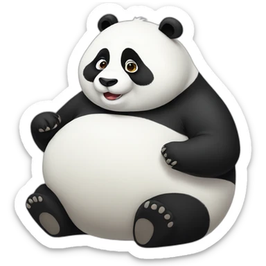 fat panda sticker