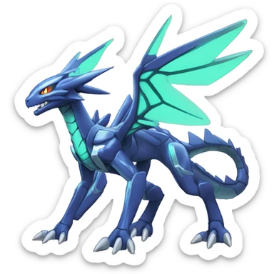  Cool Cute Edgy Shiny Godly Ethereal Digimon-Genesect-Dialga-Reptile full body sticker