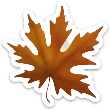 Fall leaves sticker