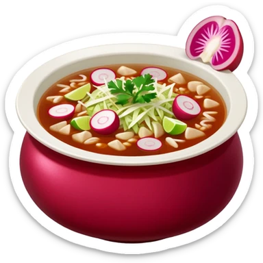 a delicious hot bowl of pozole sticker