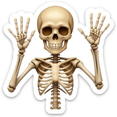 Skeleton Hang Loose Hand sticker