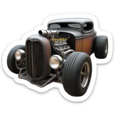 rat rods sticker