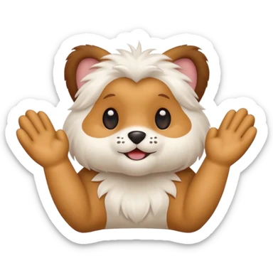 clapping animated paws sticker